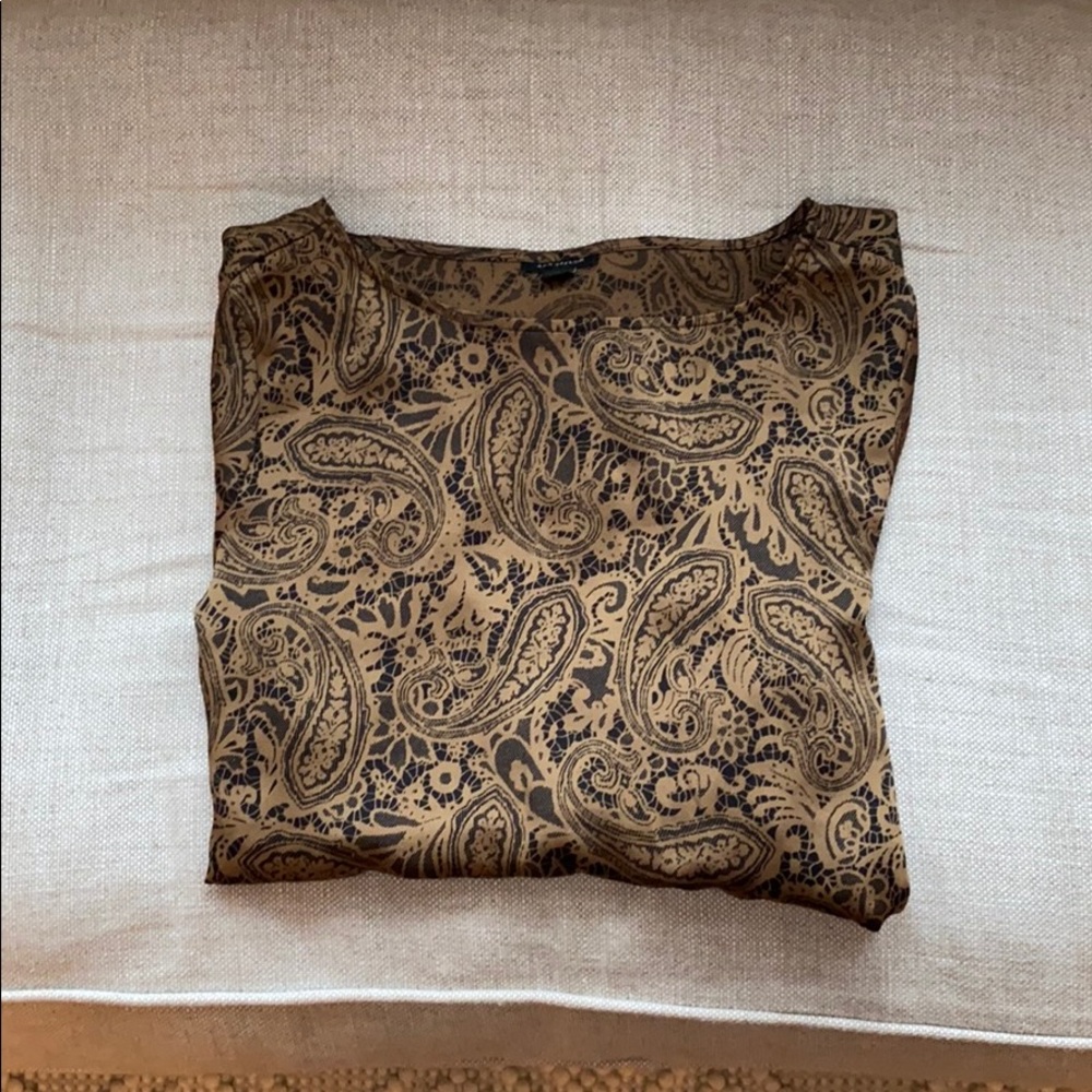 Ann Taylor Silk French Blouse